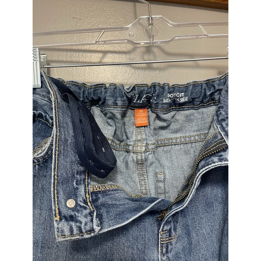Children's Place Lot Of 2 Boot Cut Jeans Boys Husky Size 20 Adj Waist 26